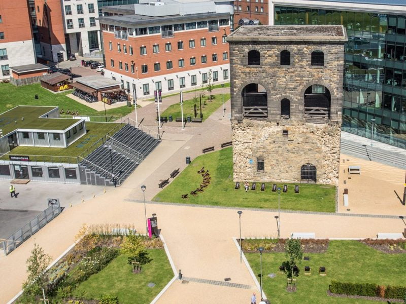 Brand new public square is unveiled in Leeds