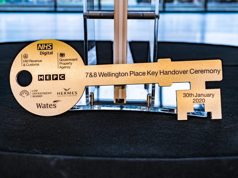 HMRC receives the key to 7 & 8 Wellington Place