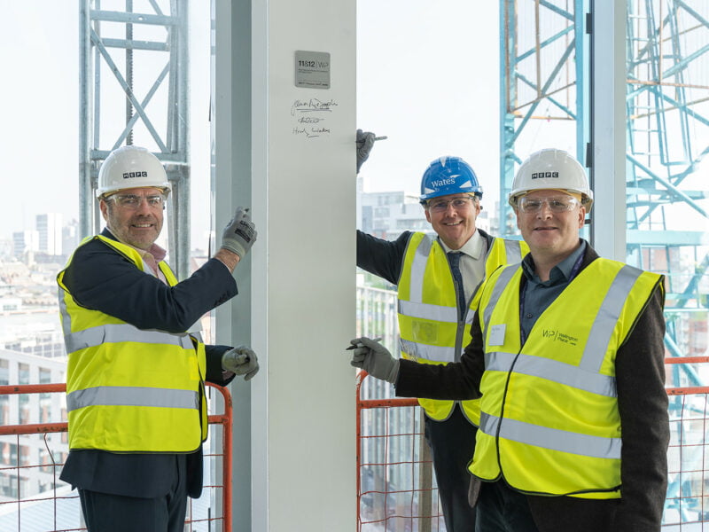 Steel signing marks major milestone at 11 & 12 Wellington Place